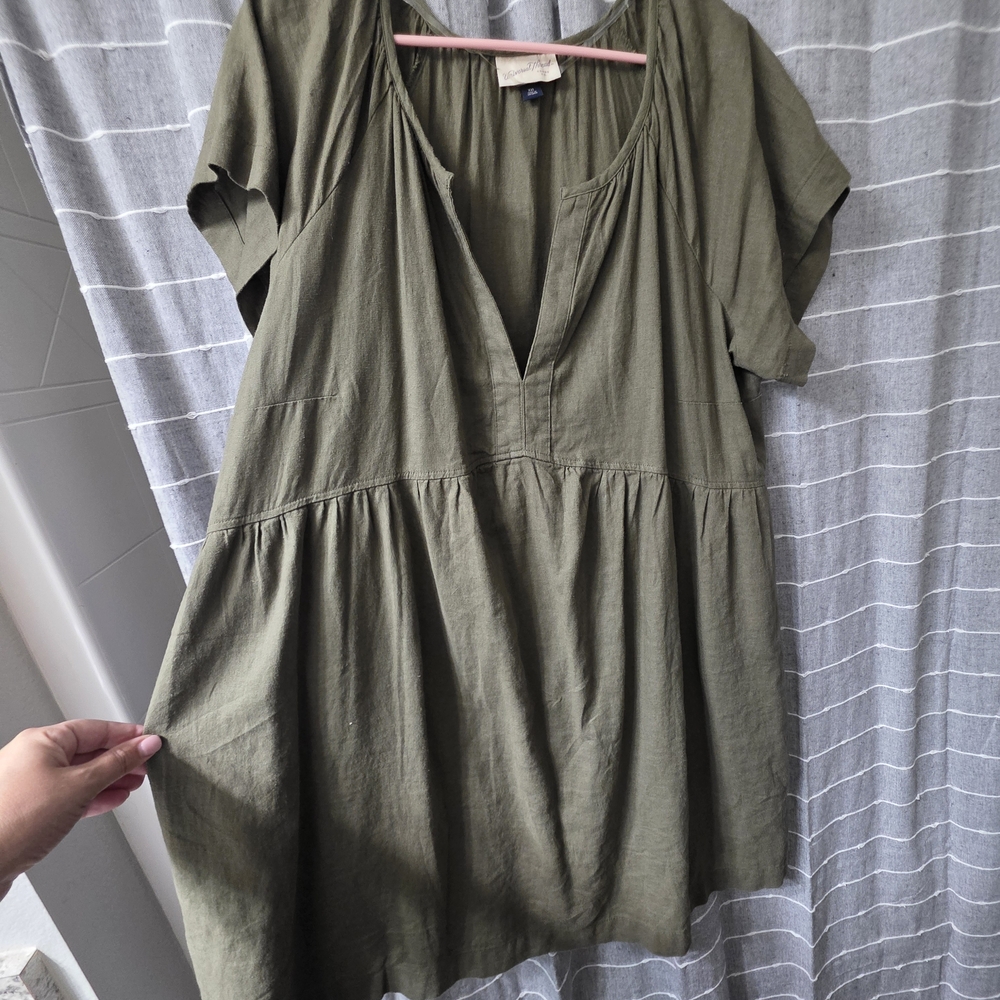 Universal Thread Olive Tunic Top - image 1